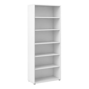 Prax 5 Shelves Home And Office Bookcase In White