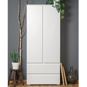 Hilary Contemporary Wooden Office Storage Cabinet In White