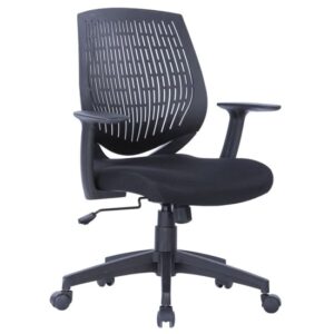 Malabo Fabric Home And Office Chair In Black