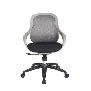Crofts Fabric Home And Office Chair In Grey And Black