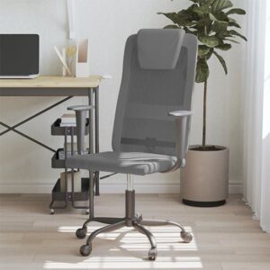 Salvo Mesh Fabric Home And Office Chair In Grey