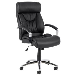 Bellvue PU Leather Home And Office Chair In Black