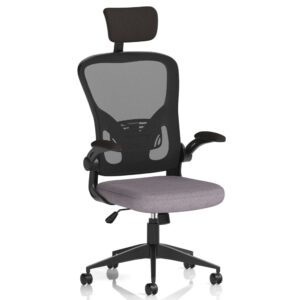 Accord Fabric Office Chair With Folding Arms In Fuse