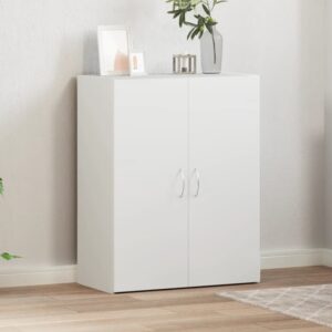 Quilcene 77cm Wooden Office Cabinet In White
