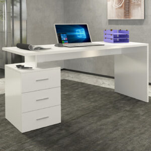 Champlin High Gloss Laptop Desk In White