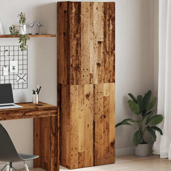 Quilcene 190cm Wooden Office Cabinet In Oak